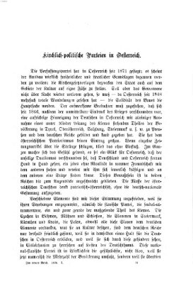 Im neuen Reich Freitag 17. April 1874