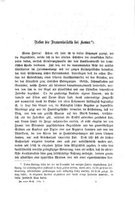 Im neuen Reich Freitag 8. Mai 1874