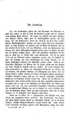 Im neuen Reich Freitag 24. Juli 1874