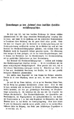 Im neuen Reich Freitag 4. September 1874