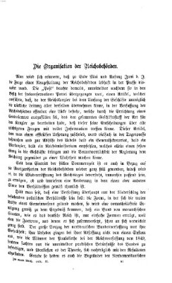 Im neuen Reich Freitag 23. Oktober 1874