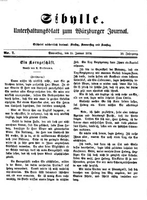 Sibylle (Würzburger Journal) Donnerstag 15. Januar 1874