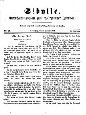 Sibylle (Würzburger Journal) Donnerstag 22. Januar 1874