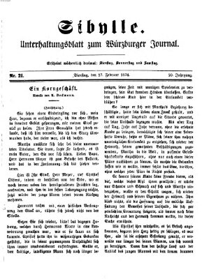 Sibylle (Würzburger Journal) Dienstag 17. Februar 1874