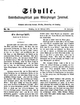 Sibylle (Würzburger Journal) Dienstag 24. Februar 1874