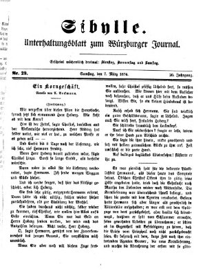 Sibylle (Würzburger Journal) Samstag 7. März 1874