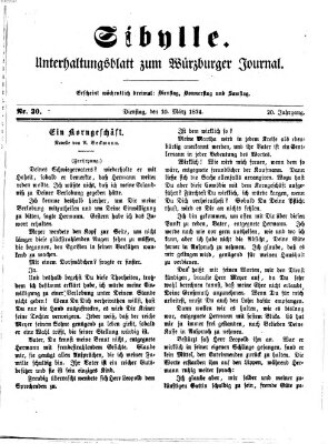 Sibylle (Würzburger Journal) Dienstag 10. März 1874