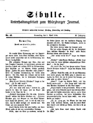 Sibylle (Würzburger Journal) Donnerstag 9. April 1874