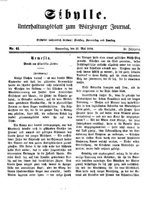 Sibylle (Würzburger Journal) Donnerstag 21. Mai 1874