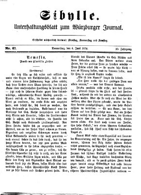 Sibylle (Würzburger Journal) Donnerstag 4. Juni 1874