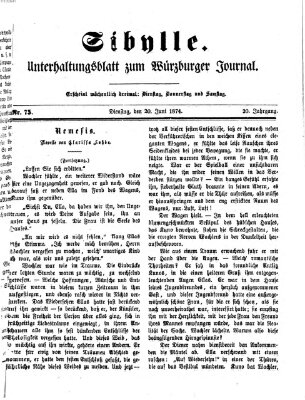 Sibylle (Würzburger Journal) Dienstag 23. Juni 1874