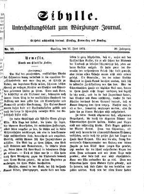 Sibylle (Würzburger Journal) Samstag 27. Juni 1874