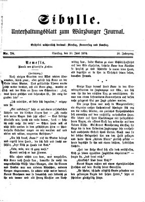 Sibylle (Würzburger Journal) Dienstag 30. Juni 1874