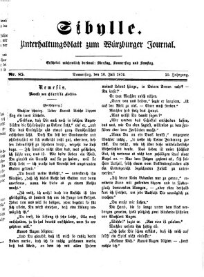 Sibylle (Würzburger Journal) Donnerstag 16. Juli 1874