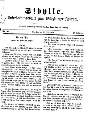 Sibylle (Würzburger Journal) Samstag 18. Juli 1874