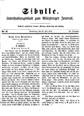 Sibylle (Würzburger Journal) Donnerstag 30. Juli 1874