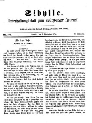Sibylle (Würzburger Journal) Sonntag 6. September 1874