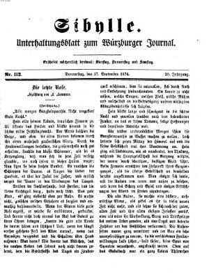 Sibylle (Würzburger Journal) Donnerstag 17. September 1874