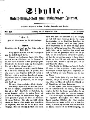 Sibylle (Würzburger Journal) Dienstag 29. September 1874