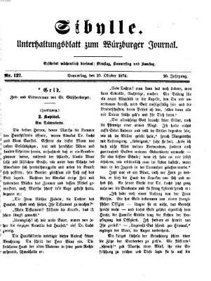 Sibylle (Würzburger Journal) Donnerstag 22. Oktober 1874