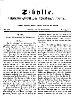 Sibylle (Würzburger Journal) Donnerstag 26. November 1874