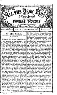 All the year round Samstag 22. November 1873