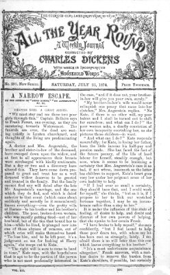 All the year round Samstag 25. Juli 1874