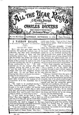 All the year round Samstag 12. September 1874