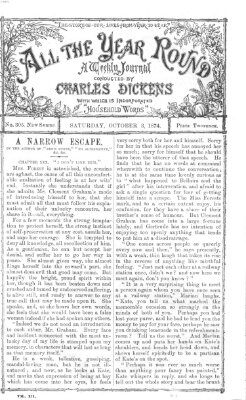 All the year round Samstag 3. Oktober 1874