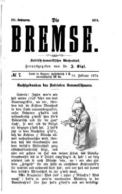 Die Bremse Samstag 14. Februar 1874