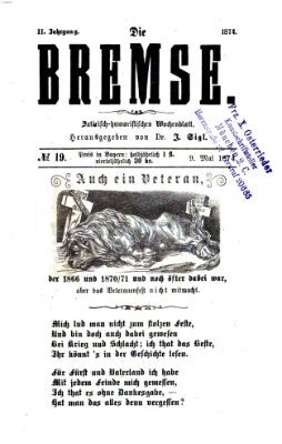 Die Bremse Samstag 9. Mai 1874