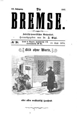 Die Bremse Samstag 19. September 1874