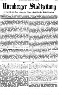 Nürnberger Stadtzeitung (Nürnberger Abendzeitung) Donnerstag 22. April 1875