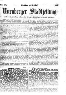 Nürnberger Stadtzeitung (Nürnberger Abendzeitung) Samstag 8. Mai 1875