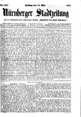 Nürnberger Stadtzeitung (Nürnberger Abendzeitung) Freitag 14. Mai 1875