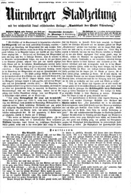 Nürnberger Stadtzeitung (Nürnberger Abendzeitung) Mittwoch 10. November 1875