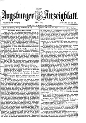 Augsburger Anzeigeblatt Freitag 30. Juli 1875