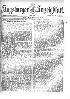 Augsburger Anzeigeblatt Donnerstag 26. August 1875