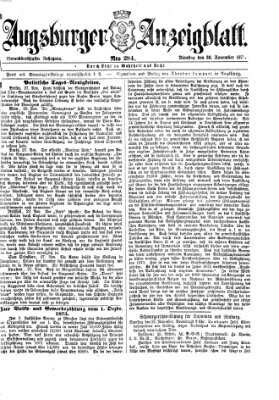 Augsburger Anzeigeblatt Dienstag 30. November 1875