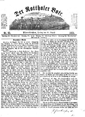 Rottaler Bote Freitag 20. August 1875