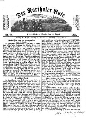 Rottaler Bote Sonntag 29. August 1875