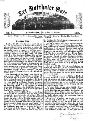 Rottaler Bote Freitag 22. Oktober 1875