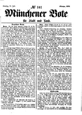 Münchener Bote für Stadt und Land Dienstag 13. Juli 1875