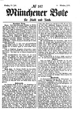 Münchener Bote für Stadt und Land Dienstag 20. Juli 1875