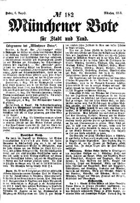 Münchener Bote für Stadt und Land Freitag 6. August 1875