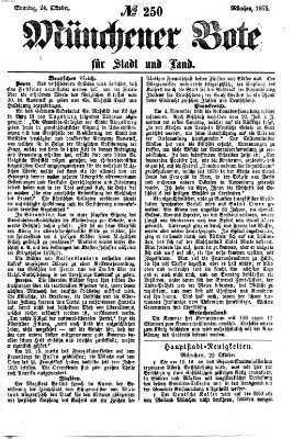 Münchener Bote für Stadt und Land Sonntag 24. Oktober 1875