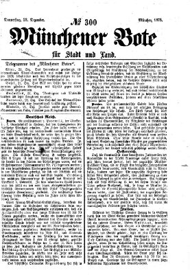 Münchener Bote für Stadt und Land Donnerstag 23. Dezember 1875