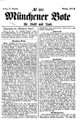 Münchener Bote für Stadt und Land Freitag 24. Dezember 1875