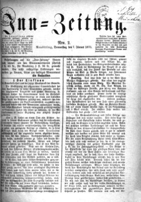 Inn-Zeitung Donnerstag 7. Januar 1875