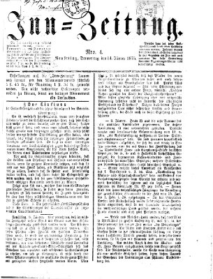 Inn-Zeitung Donnerstag 14. Januar 1875